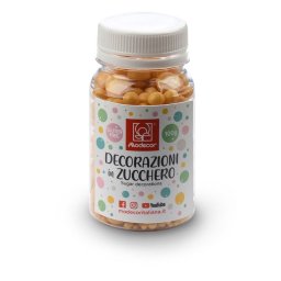 Perle Zahar Portocaliu Diferite Marimi 100 g