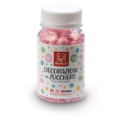 Perle Zahar Roz Diferite Marimi 100 g