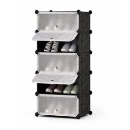 Dulap modular pentru incaltaminte NEGRU din plastic