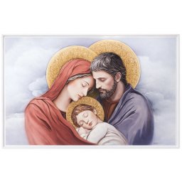 Icoana Sfanta Familie 105x62 cm cu Foita de Aur