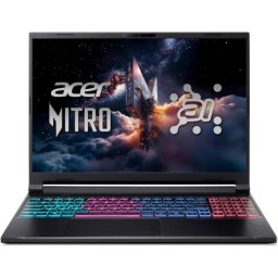 Laptop Acer Nitro V 16S AI ANV16S-41-R7QH NH.U03EX.002, AMD Ryzen 7 260, 16 inch, RAM 16GB, SSD 1TB, nVidia GeForce RTX 5060 8GB, Fara sistem de operare, Obsidian Black