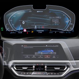 BMW Seria 3 G20 2019+ Set (2 buc.) Folii de Protectie Ceasuri/Navigatie - HD-Premium FoliaTa