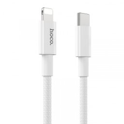 Cablu Date si Incarcare USB-C - Lightning HOCO X56, 20W, 1m, Alb