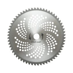 Disc circular vidia pentru motocoasa/trimmer, Thor, 255x25.4 mm, 60 dinti