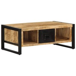 Masuta de cafea, 90x50x36 cm, lemn masiv de mango brut GartenMobel Dekor