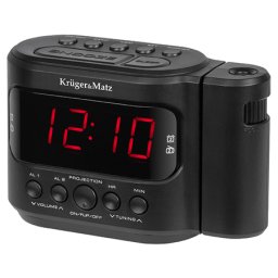 Radio cu ceas si proiectie LED Kruger&Matz, AM/FM, alarma dubla