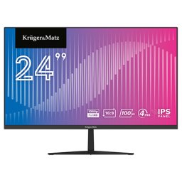 Monitor Kruger&Matz 24 inch IPS Full HD 100Hz, HDMI/DisplayPort, difuzoare