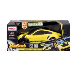 Masinuta Maisto Porsche 911 GT3 RS cu sunete si lumini, scara 1:24