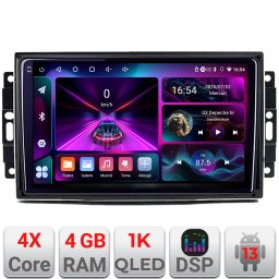 Navigatie auto Chrysler Jeep Android 13, 4GB RAM, 64GB, ecran 1K