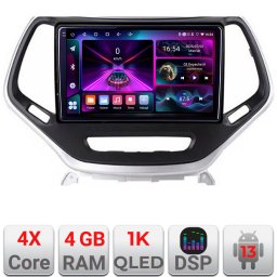Navigatie Android Jeep Cherokee 2014-2019, ecran 1K InCell, 4GB RAM, 64GB