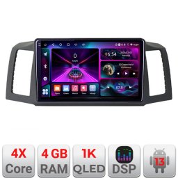 Navigatie Android Jeep Grand Cherokee 2008-2010, GPS, 4GB RAM, 64GB, ecran 1K