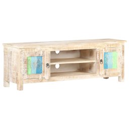 Comoda TV, 120 x 30 x 40 cm, lemn de acacia nefinisat GartenMobel Dekor
