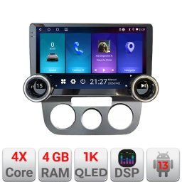 Navigatie dedicata VW Golf 5 2004-2010, clima manuala, 10.5 inch, 4+64GB