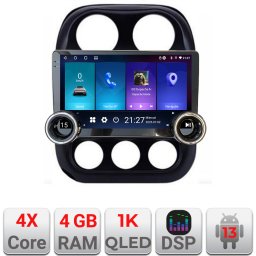 Navigatie Android Jeep Compass 2010-2016, 10.5 inch, 4GB RAM, 64GB