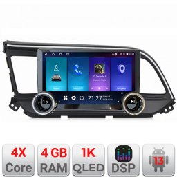Navigatie Android Hyundai Elantra 2018+ 10.5 inch 4GB RAM 64GB GPS WiFi