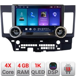 Navigatie Android Mitsubishi Lancer 10.5 inch 4GB+64GB GPS WiFi Edotec