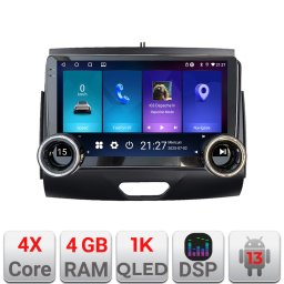 Navigatie Ford Ranger 2015+ cu CD, Android 13, 4GB RAM, 64GB, 10.5 inch