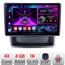 Navigatie Android Renault Trafic 2009-2014, GPS, 4GB+64GB, QLED 1K