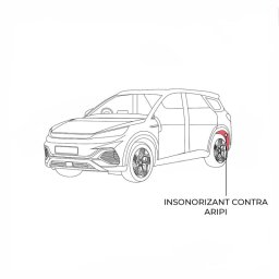 Pachet insonorizant pentru contra aripa auto Dr Artex EV, 2 straturi