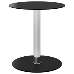 Masa de cafea, negru, 40 cm, sticla securizata GartenMobel Dekor
