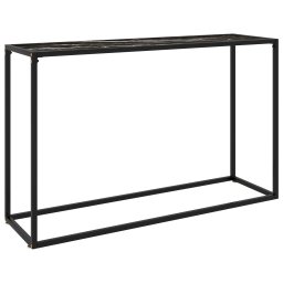 Masa consola, negru, 120x35x75 cm, sticla securizata GartenMobel Dekor