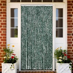 Perdea pentru insecte, verde si alb, 100 x 220 cm, chenille GartenMobel Dekor