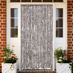 Perdea pentru insecte, maro si alb, 90 x 220 cm, chenille GartenMobel Dekor