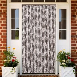 Perdea pentru insecte, maro si alb, 100 x 220 cm, chenille GartenMobel Dekor