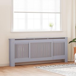 Masca pentru calorifer, gri, 205 cm, MDF GartenMobel Dekor