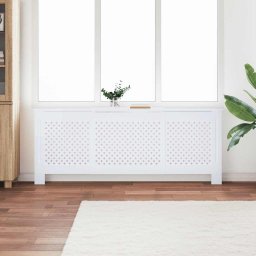 Masca pentru calorifer, alb, 205 cm, MDF GartenMobel Dekor