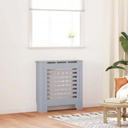 Masca pentru calorifer, gri, 78 cm, MDF GartenMobel Dekor