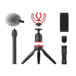 Lavaliera Boya BY-VG330, Vlogger Kit cu Microfon BY-MM1 si Trepied