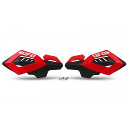 Protectii maini motocross enduro Ufo Plast Arches, marime universala, culoare rosu