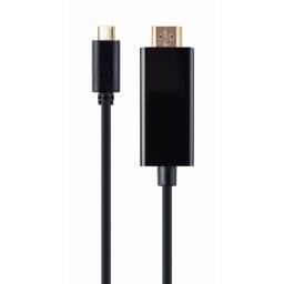 CABLU video GEMBIRD, adaptor USB-C Type-C (T) la HDMI (T), 2m, rezolutie maxima 4K (3840 x 2160) la 60Hz, negru, A-CM-HDMIM-02 (timbru verde 0.18 lei)