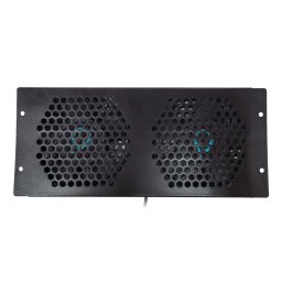 UNITATE RACIRE SPACER, 1U pentru rack 19, 2 x ventilatoare, 120mm, 2300rpm, 30dBA, flux aer 69cfm, cablu 0.7m, black SPFC-CW-2F-02 (timbru verde 11 lei)