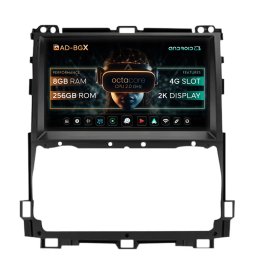 Navigatie Toyota Prado J120 (2002-2010), Android, X-Octacore 8GB RAM + 256GB ROM, 9.5 Inch - AD-BGX9008+AD-BGRKIT084