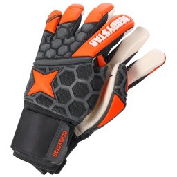 DERBYSTAR Mănuși sport 'Hexasoft Pro II' gri metalic / portocaliu