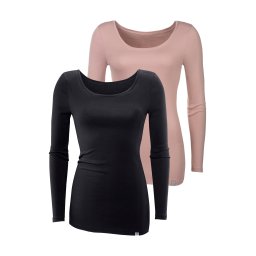 BENCH Tricou roz / negru