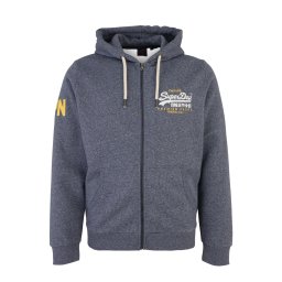 Superdry & Co Hanorac albastru amestec / galben / alb