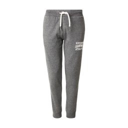 Superdry & Co Pantaloni gri metalic / alb