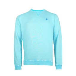 U.S. POLO ASSN. Bluză de molton albastru aqua