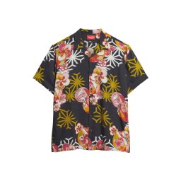 Superdry & Co Cămașă 'HAWAIIAN RESORT' verde stuf / corai / negru / alb