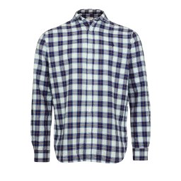 U.S. POLO ASSN. Cămașă albastru / portocaliu deschis / alb