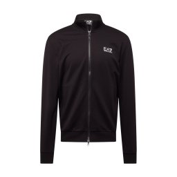 EA7 Emporio Armani Hanorac negru / alb