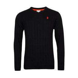 U.S. POLO ASSN. Pulover roși aprins / negru