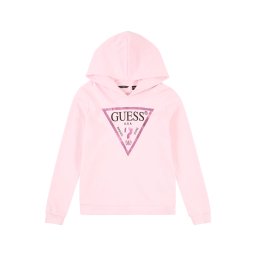 GUESS Bluză de molton roz / roz închis / negru