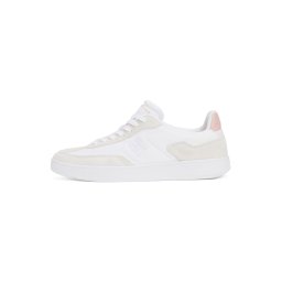 TOMMY HILFIGER Sneaker low 'HERITAGE' culoarea pielii / gri deschis / alb