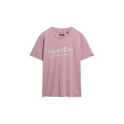 Superdry & Co Tricou 'Venue' bej / mauve / argintiu