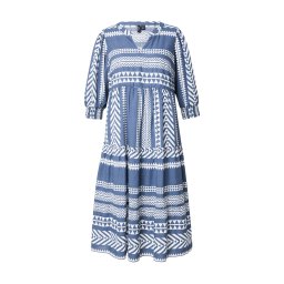 Vero Moda Curve Rochie 'VMCDicthe' albastru porumbel / alb