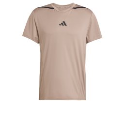 ADIDAS PERFORMANCE Tricou funcțional 'Designed for Training Pro' maro deschis / negru